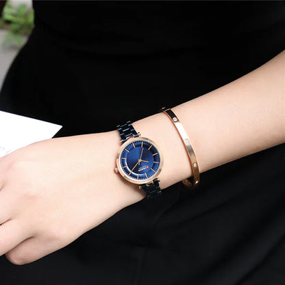 CURREN Original Brand Stainless Steel Band Wrist Watch For Couples With Brand (Box & Bag)